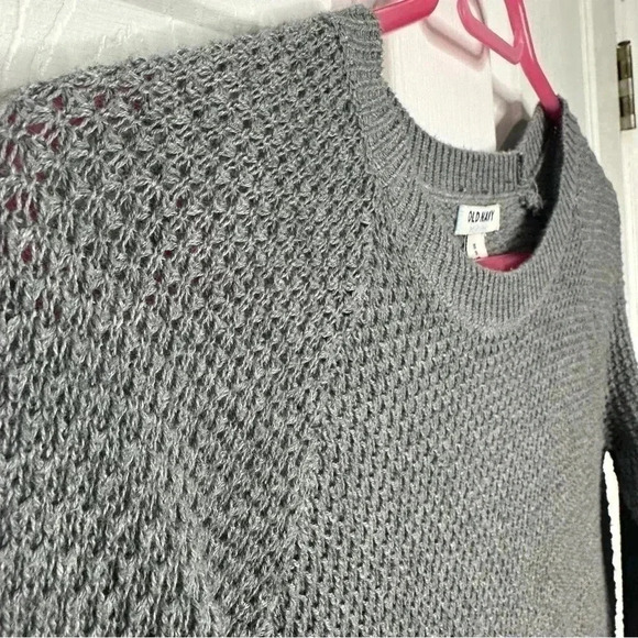 Old Navy Sweater Cable Knit Grey Size Extra Small - Picture 3 of 16